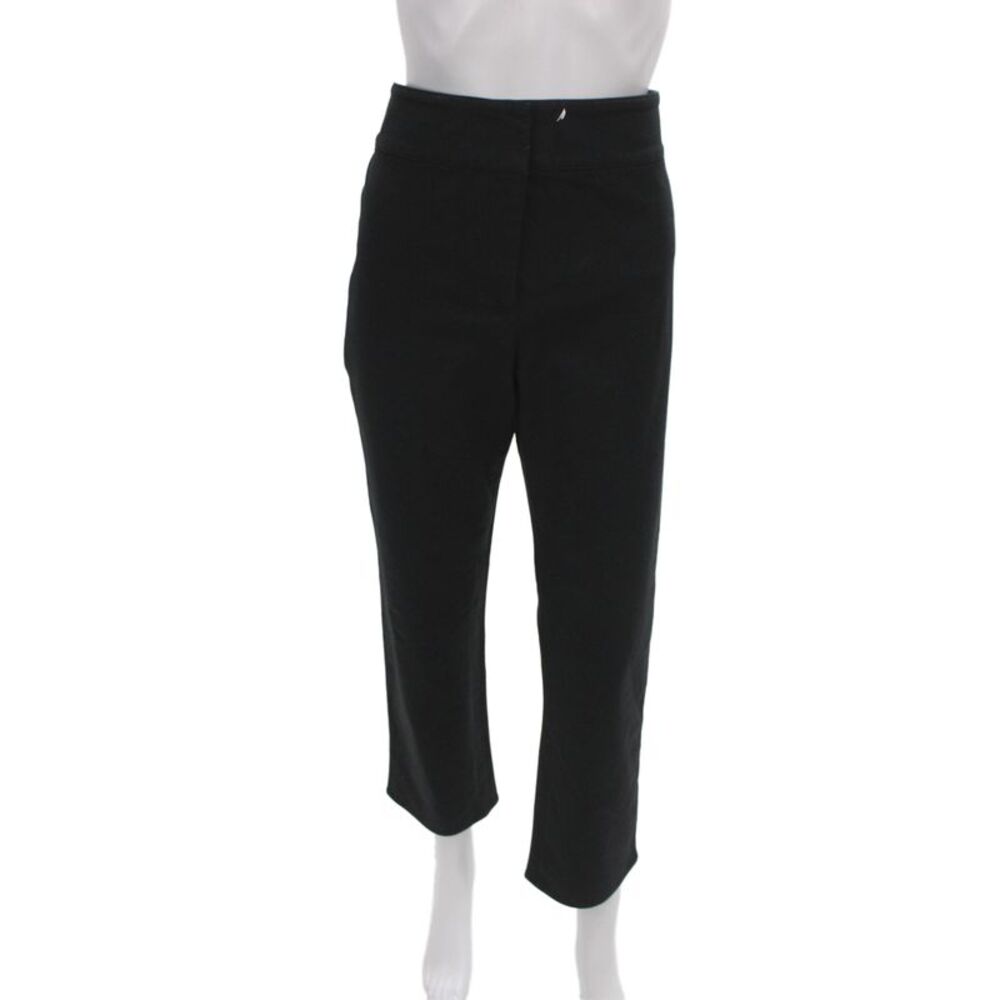 Veronica Beard Womens Black Capri Pants Cotton Stretch Size 10